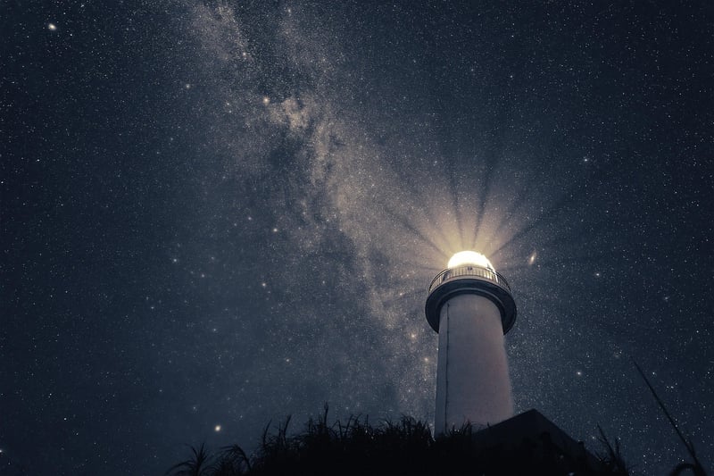 Starry sky representing peace of mind